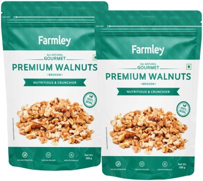 Farmley Premium Broken (Akrot) Walnuts(2 x 200 g)