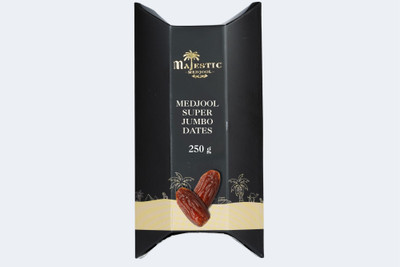 Majestic Medjool Premium Super Jumbo Medjool Dates – 250g Pack | Naturally Sweet & Energy Rich Dates(15 x 16.67 g)