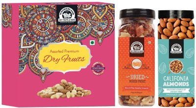 WONDERLAND Foods - Dry Fruits Pink Gift Box | Mixed Dried Fruits, Almonds(2 x 200 g)