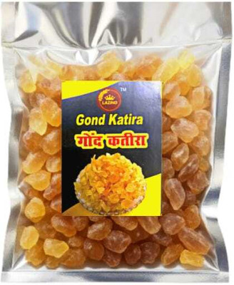 Lazino Pure Natural Gond Katira 100gm | Almond Gum Badam Pisin Golden Berries(1 x 100 g)
