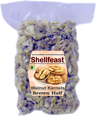 Shellfeast Walnut Kernels Half Halves, Walnuts Without Shell Brown Walnuts(1 x 250 g)
