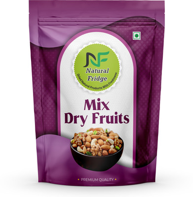 Natural Fridge Mix Dry Fruits | Healthy & Tasty Snack | Nutritious Energy Boost Almonds, Cashews, Pistachios, Walnuts, Figs, Dates(1 x 200 g)