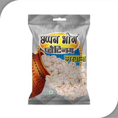 Chappan Bhog Platinum makhana I foxnut I Phool Makhana I 1.5 kg makhana Fox Nut(6 x 0.25 kg)