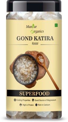 ManHar Organics Gond Katira | Tragacanth Gum | Organic Gond Katira | Dried Edible Gum Dried Gum(150 g)