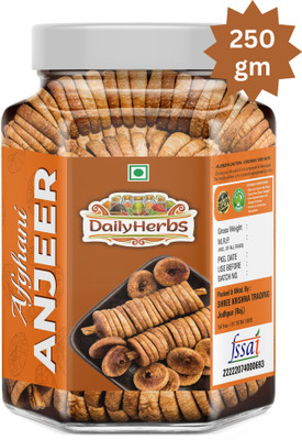 DAILYHERBS Dry fruits Afghani Anjeer Afghanistan Anjir Figs(1 x 250.2 g)