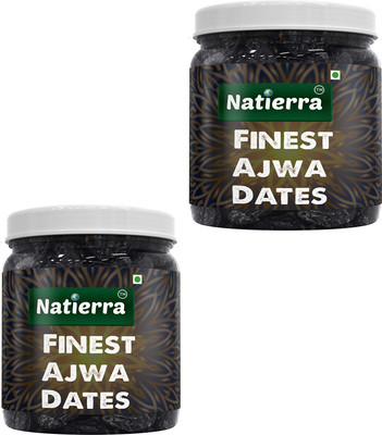 Natierra Al Madinah Fintes Ajwa Dates |Premium Dates from Madina | 400g Dry Dates(2 x 250 g)