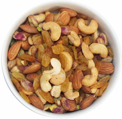 Get Fresh GFNut Mix Dry Fruits Black & Green Raisin, Almonds, Cashews, Apricots, Pistachios, Walnuts, Raisins(1 x 250 g)