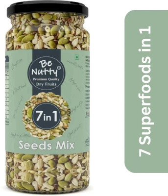 BeNutty 7 in 1 Raw Organic Mixed Seed Superfood for Weight Loss High Protein Fiber Assorted Seeds & Nuts(1 x 200 g)