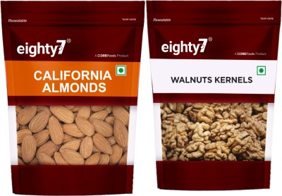 Eighty7 California Almonds(250g) and Walnuts Kernels(180g) Assorted Nuts(2 x 215 g)