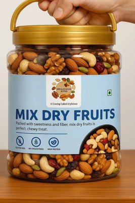Drylicious Bites Premium Quality Mix Dry Fruits Jar – Healthy & Delicious Assortment of Nuts(1 x 1 kg)