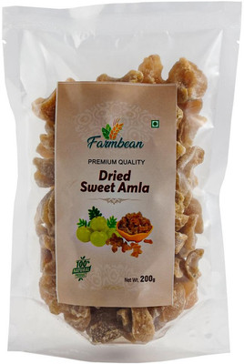 Farmbean Dried sweet amla |Dehydrated Sweet Amla|Amla Candy | Dry Sweet Amla Candy Amla(1 x 200 g)