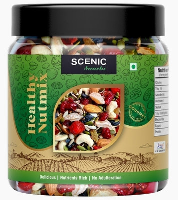 SCENIC Snacks Premium Healthy NutMix | Mixed Dryfruits|Nutritious Mixed Nuts,Seeds and Berries Assorted Fruit, Assorted Seeds & Nuts(1 x 400 g)