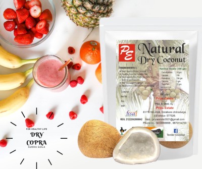 PRIYA ESTATE SUKHA NARIYAL ( NATURAL DRY COCONUT) DRY COPRA (Great Taste & Rich Nutrition) Dry Copra(150 g)