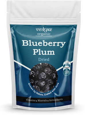 Vedyaz Organic Dried Whole Blueberry Plum fruit - 100 %Dehydrated Blueberries/ Rich in Vitamins Blueberry(1 x 900 g)