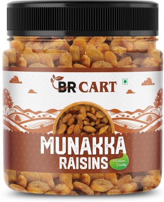 BR CART Munakka Raisins with seeds| Large Munnaka Dakh | Kismis| Dry Fruit Kishmish Raisins(500 g)