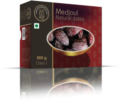 King Solomon Medium Medjoul / Medjool Dates | All Natural | No Preservatives| Plant Based Dates(1 x 500 g)