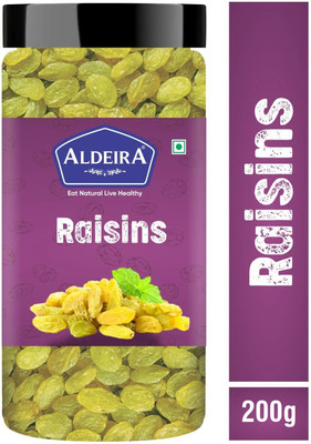 Aldeira Natural Seedless Green Kishmish 200gm Raisins(1 x 200 g)