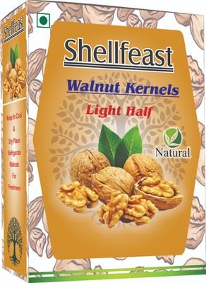 Shellfeast Walnut Kernels Light Half Halves Fresh New Crop Walnut Giri Akhrt Walnuts(1 x 500 g)