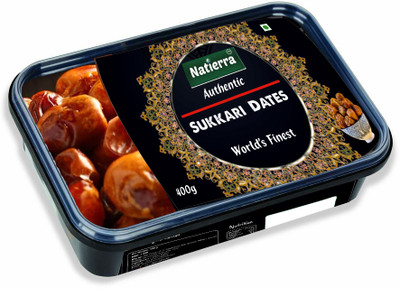 Natierra Daily nutrition for life Sukkari Delightful Dates | Freshness Natural Flavour Dry Dates(1 x 400 g)