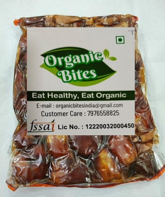 Organic Bites Dates with Seeds | Vaccum Pack Khajur | Arabian Dates| Pin Khajoor | Dry Fruits Dates(2 x 0.5 kg)