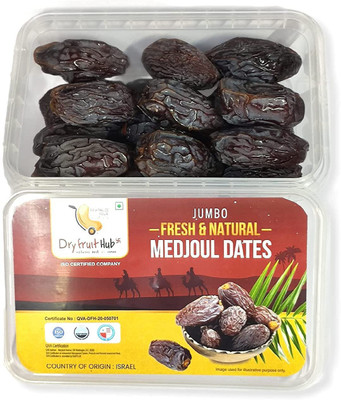 Dry Fruit Hub Jumbo Medjoul Dates 250gm Original Medjool Dates No added preservatives|| Dates(1 x 250 g)