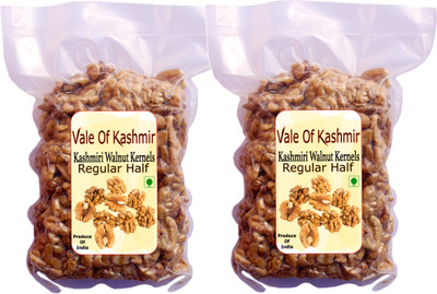 vale of kashmir Walnut Kernels Regular Half, Kashmiri Akhrot Giri Magaz , Walnuts Without Shell Walnuts(2 x 0.5 kg)