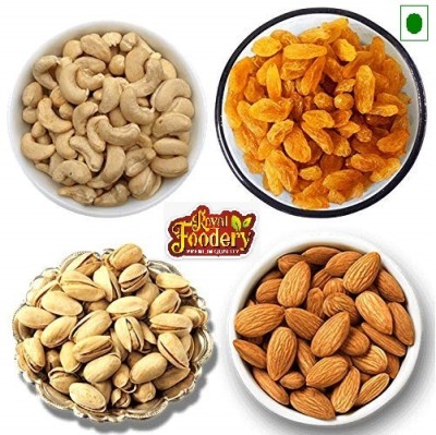 Royal foodery Dry fruits combo pack of Healthy Kaju Pista Badam Kishmish Cashews, Almonds, Raisins, Pistachios(400 g)