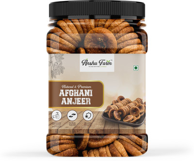 anshu farm Afghani Anjeer | Soft & Juicy | Rich Source of Dietary Fiber | Healthy Snack Figs(1 x 250 g)