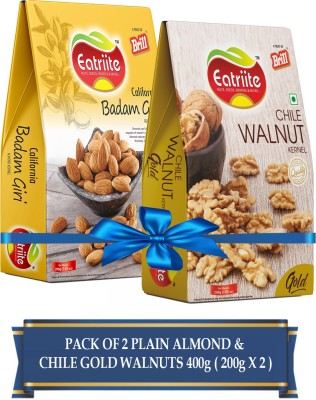 Eatriite Badam & Walnut Gold Pack of 2 Assorted Nuts(2 x 200 g)