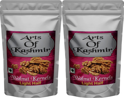 Arts Of Kashmir Walnut Kernels Light Half Halves, Walnuts Without Shell, Organic Dryfruit Walnuts(2 x 0.5 kg)
