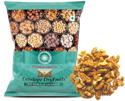 Envelope Dryfruits PREMIUM QUARTER AKHROT GIRI 1 KGS | WALNUT QUARTER KERNELS BIG SIZE VACCUM PACK Walnuts(2 x 0.5 kg)