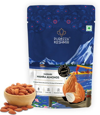 Purezza Kashmir Grade A ++ Nutsl) Richest Natural Source of Vitamins (Pack Of 1) Almonds(1 x 200 g)