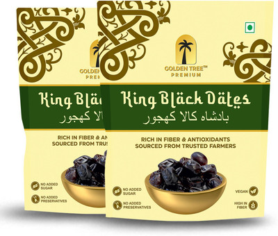 Golden Tree Premium Dates, Soft And Chewy Texture Khajur, Khajoor Dates(2 x 500 g)