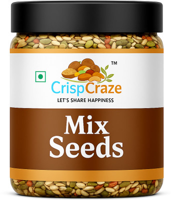 crispcraze 5 in 1 Seeds Mix | Mixed Seeds | Healthy Snacks Mix Mixed Seeds (250 g) Assorted Seeds & Nuts(1 x 250 g)