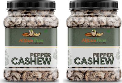Afgani Farm Black Pepper Cashew Nut Kaju(500 X 2) Cashews  (1000 G) For Rs. 719 @ 28 %