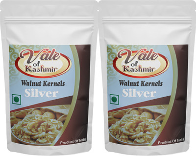 vale of kashmir Walnuts Without Shell, Silver Walnut Kernels, Akhrot Giri Magaz Walnuts(2 x 0.5 kg)
