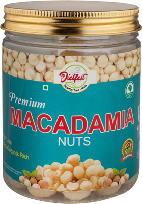 DIETFEST Premium Macadamia Nuts – 200g | Crunchy, Heart-Healthy Snack Macadamia Nuts(1 x 200 g)