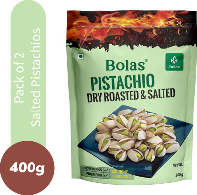 Bolas Dry Roasted and Salted Pistachios(2 x 200 g)