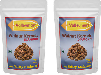 Valleymart Diamond Walnut Kernels from Kashmir , Organic Walnut Kernels, Fresh Walnuts(2 x 0.5 kg)