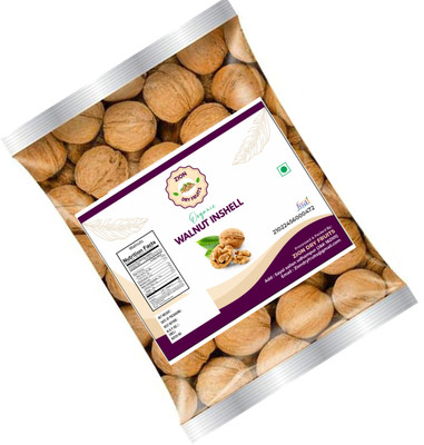 ZION Walnut Inshell /akhrot /Oragnic dry fruits 1kg with shell Walnuts(1 x 1 kg)