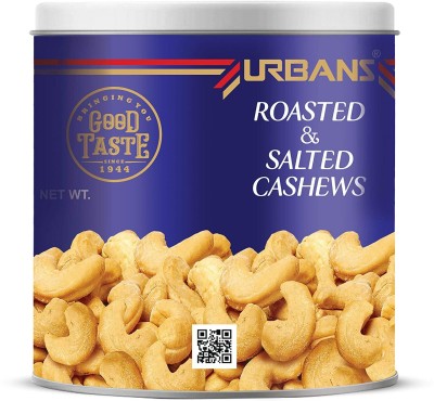 URBANS 1000G Export Quality W240 Grade Dry Roasted N Salted Crispy Fresh Cashew TIN Cashews(5 x 200 g)