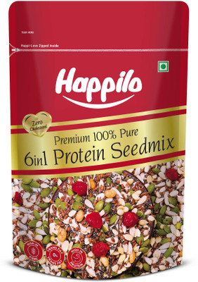 Happilo Premium 6 in 1 Super Seeds & Nuts Mix Soy Nuts(1 x 250 g)