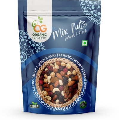 Nutro Cart Mix Dry Fruits Almonds, Pistachios, Cashew, Apricot, Raisins, BlackRaisins Assorted Nuts(200 g)