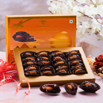 Getmydates Almond Dates Gift Box Perfect Gourmet Present for Every Occasion Almonds(20 x 10.5 g)