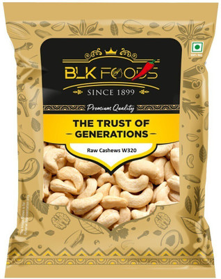 BLK FOODS Premium Whole Cashew Nuts Plain (100% Crunchy Kaju) Cashews(1 x 500 g)