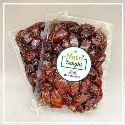 Nutri Delight organic Seedless Dates Pin Khajur | Arabian Dates, Dry Fruit Soft Pin Khajur Dates(500 g)