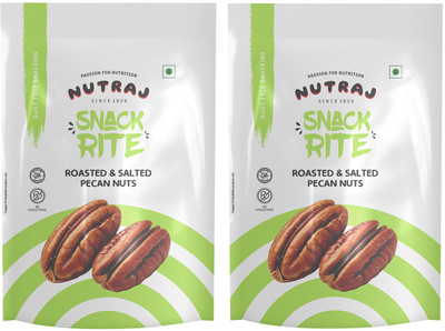 Nutraj Roasted Salted Pecan Nuts 200g (100g x 2), Pecan Kernels, Dry Fruits Pecans(2 x 100 g)