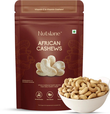 Nutslane Premium African Whole Cashew , High Protein Kaju Dry Fruits Cashews(1 x 100 g)