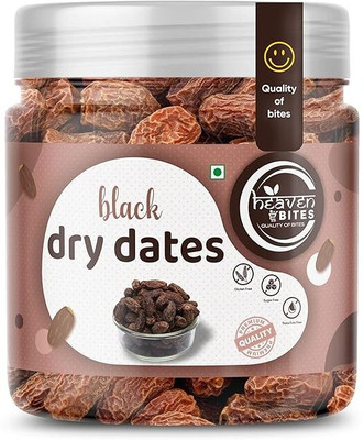 HEAVEN BITES Black Dry Dates | Pure, Natural Sukha Khajoor & Kala Chuara Dry Fruit Dates(1 x 500 g)