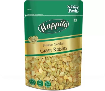 Happilo Premium Seedless Green Raisins (value pack) Raisins(450 g)